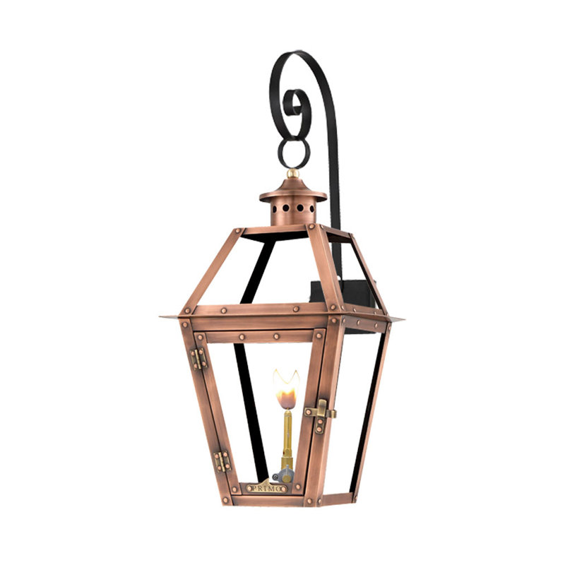 Primo Lanterns Orleans Aged Copper Outdoor Wall Lantern Wayfair